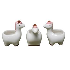 Uma the Unicorn Ceramic Animal Planter Pot for Succulents Small Plants or Decor